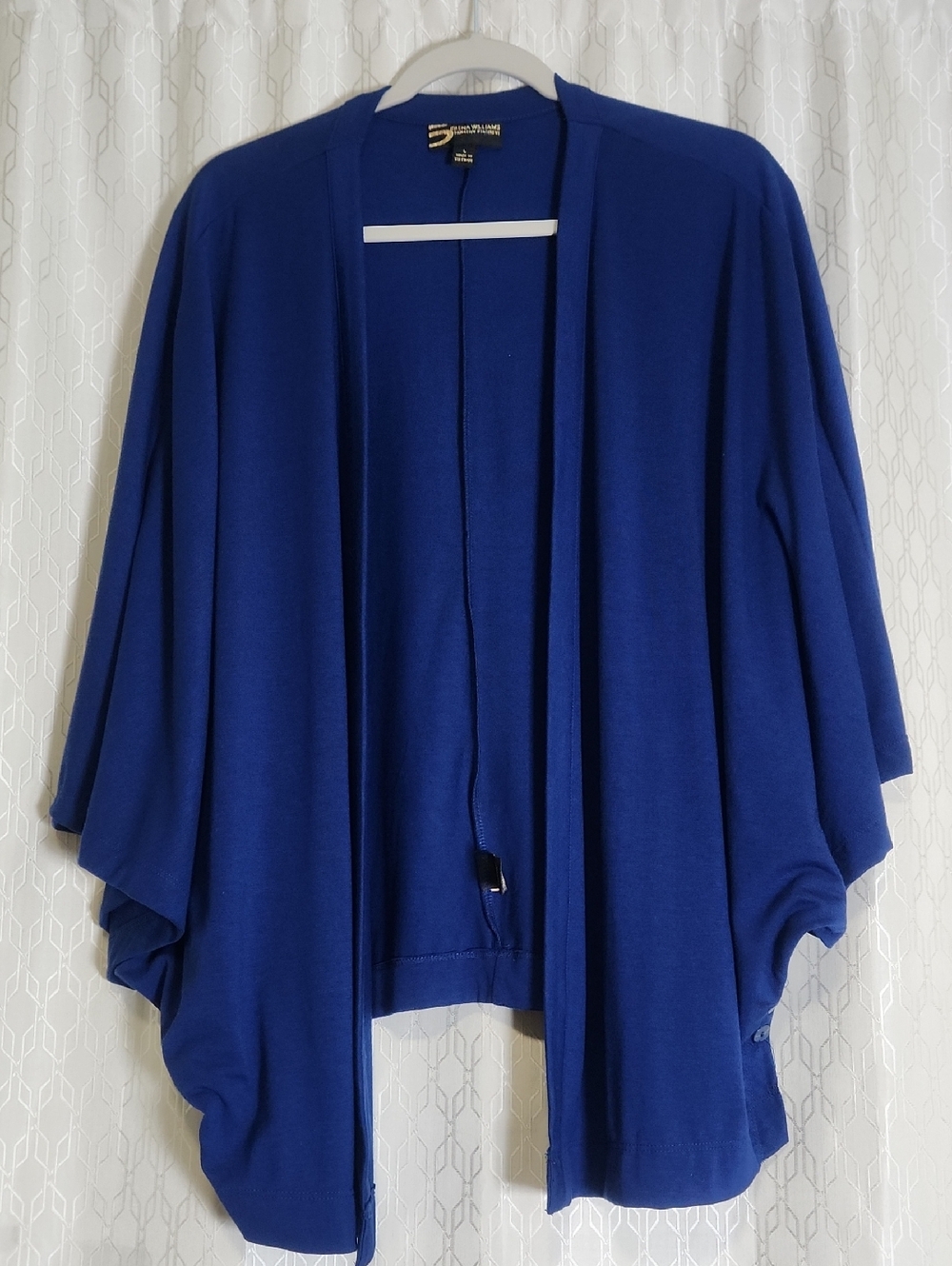 Serena Williams Open-Front Cardigan Sweater - Royal Blue